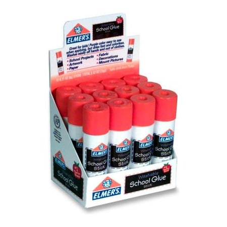 Elmers Elmer's Glue Sticks, .21oz., Purple Dries Clear E514